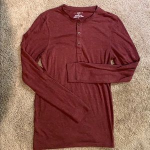 Button up long sleeve t-shirt